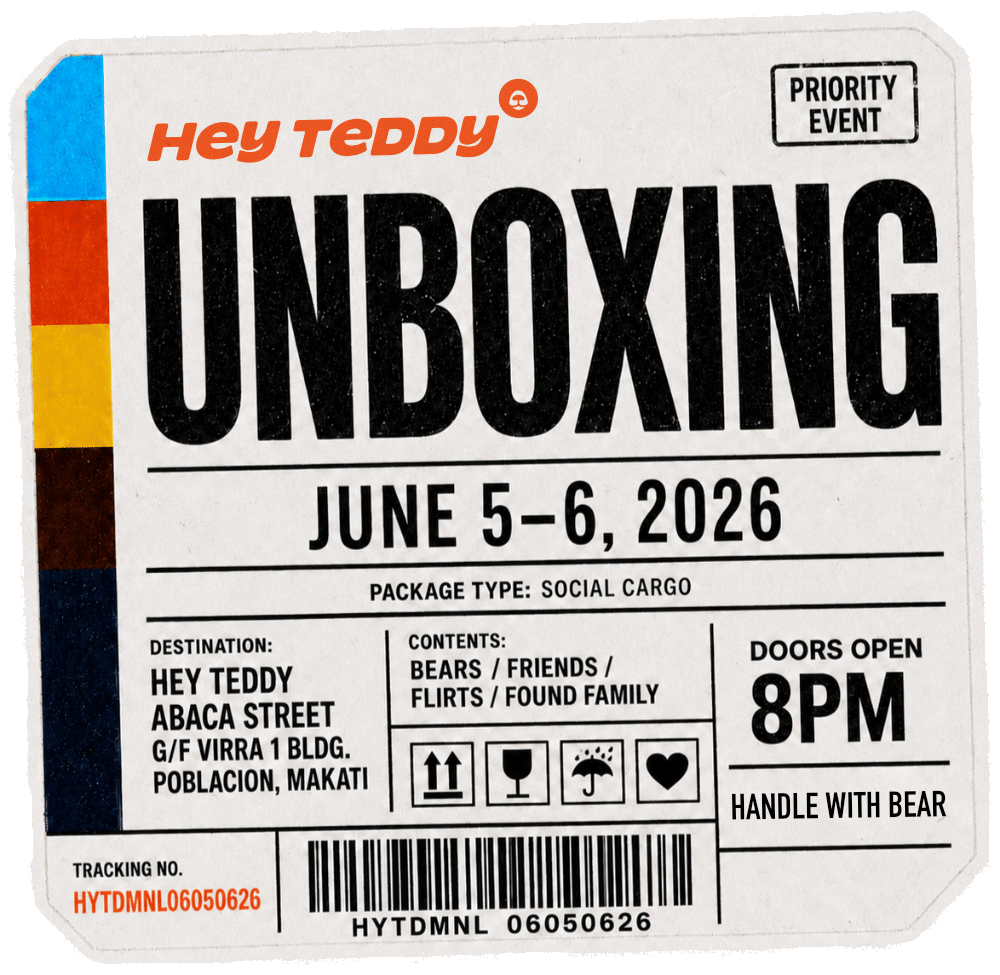 Hey Teddy Unboxing priority event sticker